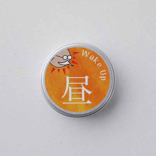 アロマボール缶 小 Wake up ラベル